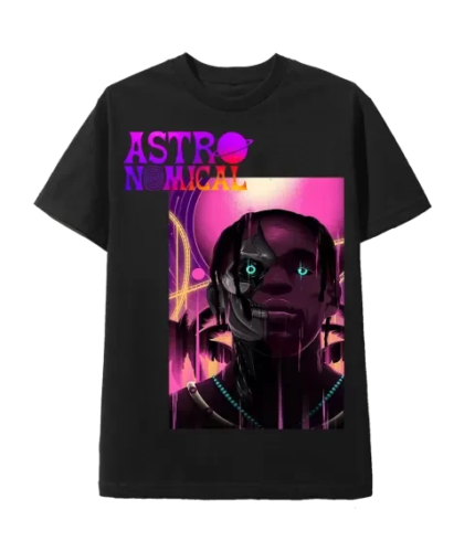 Astronomical Travis Scott Tee Shirt Black