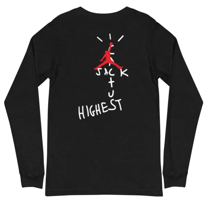 Best Travis Scott Jordan Cactus Jack Highest Long Sleeve Tee