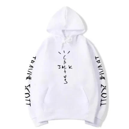 Cactus Jack Cozy White Hoodie