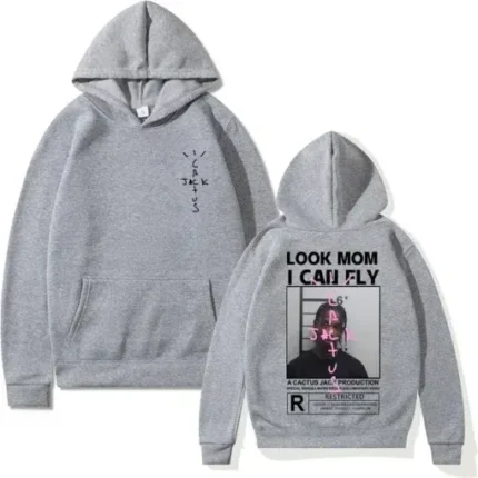Cactus Jack Gray Look Mom Hoodie