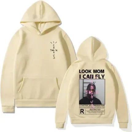 Cactus Jack Look Mom Hoodie Cream