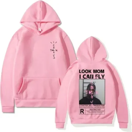 Cactus Jack Pink Look Mom Hoodie