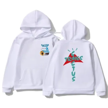 Cactus Jack White Streetwear Hoodie