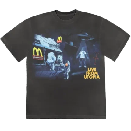 Travis Scott Mcdonalds T-Shirt Live From Utopia