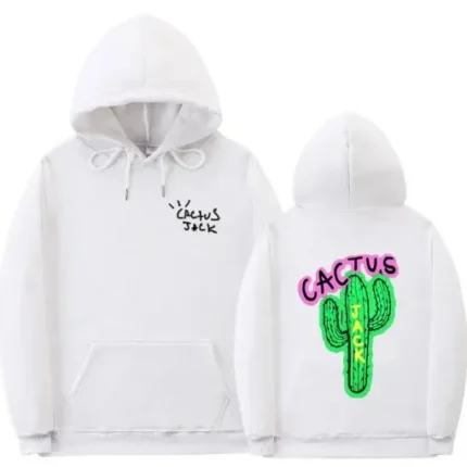 Travis Scott White Cactus Jack Hoodie